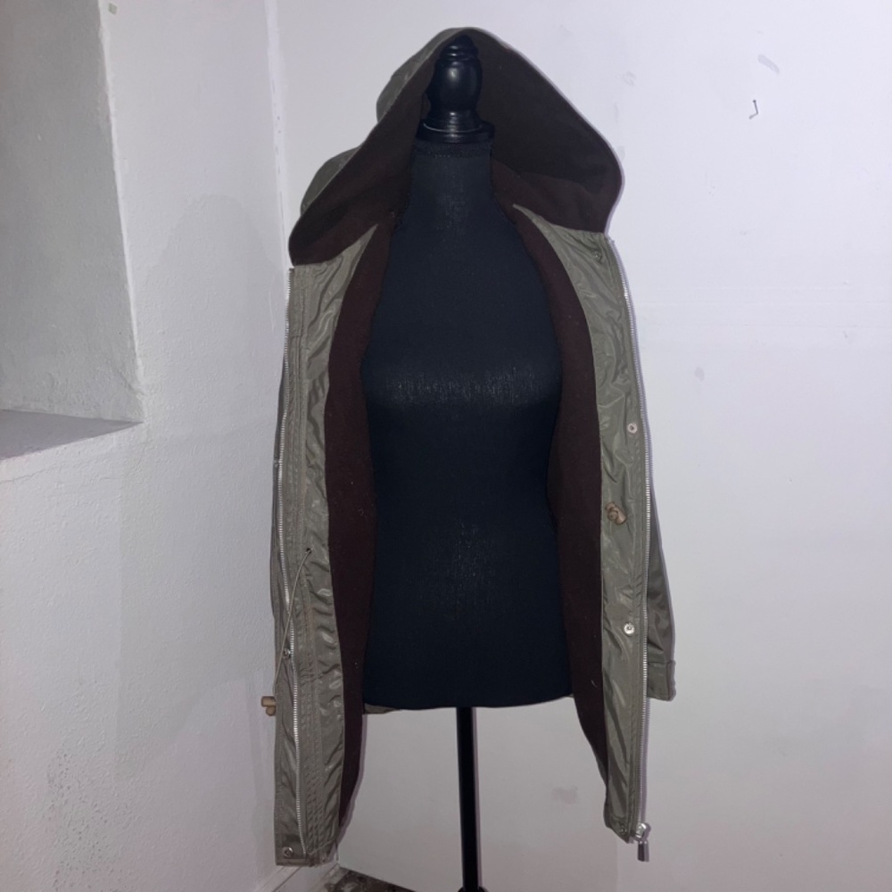 Metallic gray/brown lined coat - Picture 12 of 15
